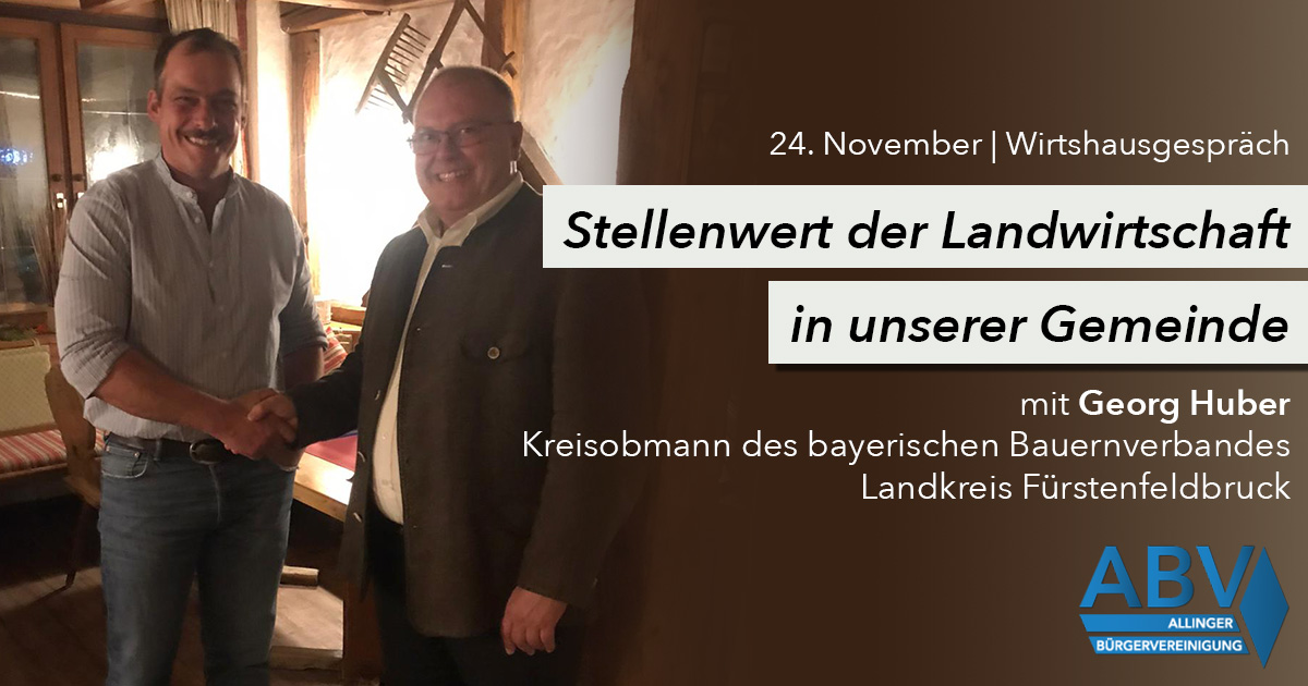 Wirtshausgespräch Landwirtschaft